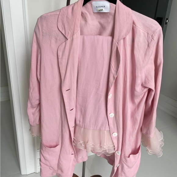 Sleeper Set Arlekino Chiffon Ruffled Top and Bottom - Picture 5 of 7